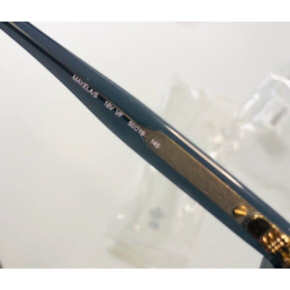 Jimmy Choo Womens Gray Silver Glitter Cats Eye 50 mm UV Sunglasses with Case New main image 10